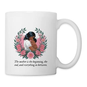 Mom: Our Alpha and Omega - Coffee/Tea Mug - white - Right