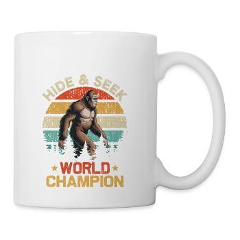 Hide and Seek World Champion Bigfoot Gift - Coffee/Tea Mug - white - Right