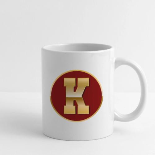 Letter K – Capital Varsity Alphabet Monogram - Coffee/Tea Mug
