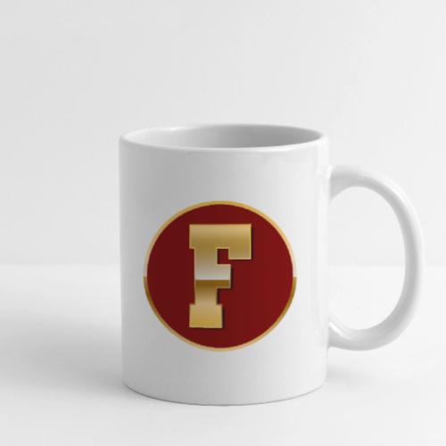 Letter F – Capital Varsity Alphabet Monogram - Coffee/Tea Mug
