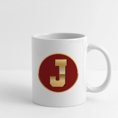 Letter J – Capital Varsity Alphabet Monogram - Coffee/Tea Mug