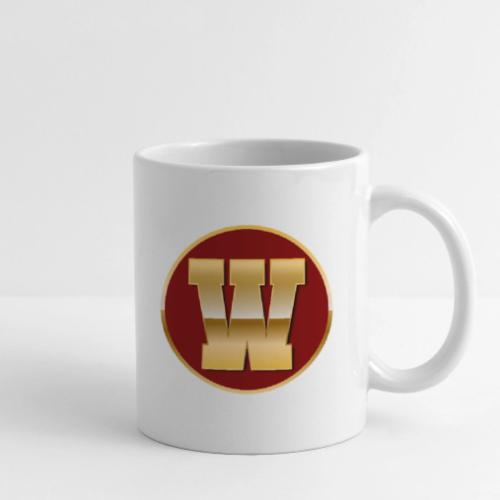 Letter W – Capital Varsity Alphabet Monogram - Coffee/Tea Mug