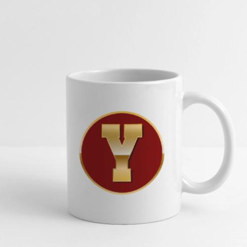 Letter Y – Capital Varsity Alphabet Monogram - Coffee/Tea Mug