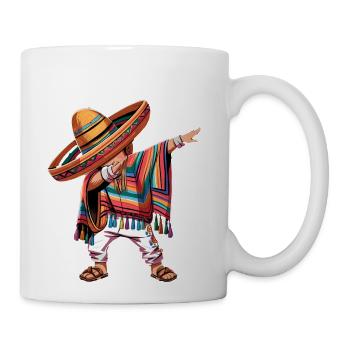 Dabbing Sombrero Fiesta Guy - Coffee/Tea Mug - white - Right