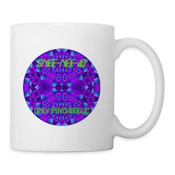 Blue Shroomz Only Psychedelic - Coffee/Tea Mug - white - Right