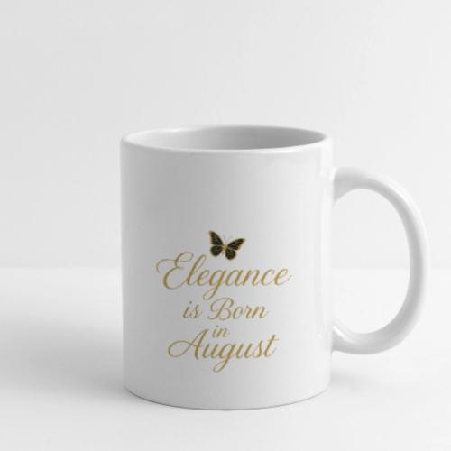 Elegance Is Born in August | Gold Butterfly - Coffee/Tea Mug