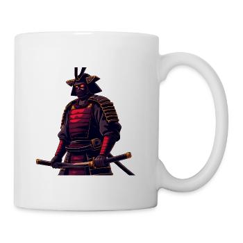 Dark Samurai Warrior Illustration - Coffee/Tea Mug - white - Right