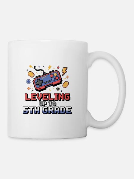 Gaming Theme Pixel Art T-Shirt - Coffee/Tea Mug - white