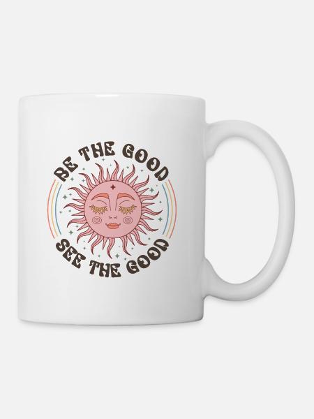 Serene Sun with Inspirational Message - Coffee/Tea Mug - white