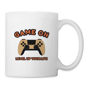 Game On Gaming Controller Design - Coffee/Tea Mug - white - Right