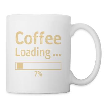 Coffee Loading Progress Bar Design - Coffee/Tea Mug - white - Right