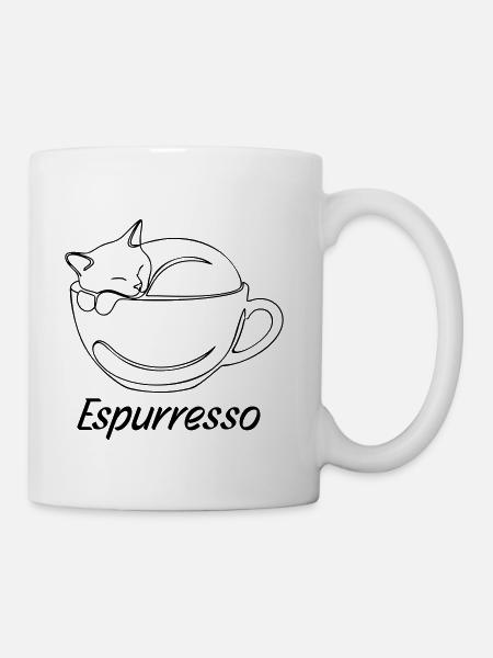 Cat In A Coffee Mug - Coffee/Tea Mug - white
