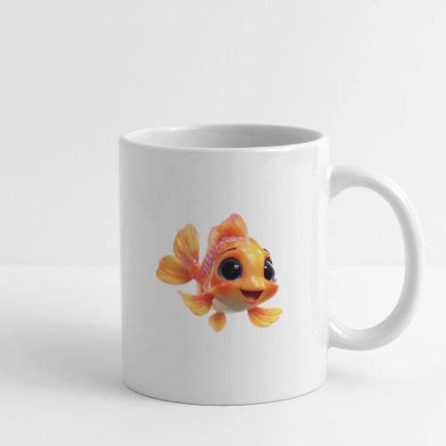 Cheerful 3D Orange Baby Fish - Coffee/Tea Mug