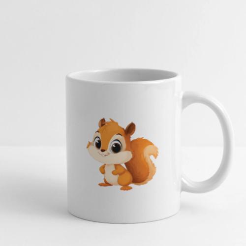 Playful Cartoon Squirrel with Big Innocent Eyes - Coffee/Tea Mug