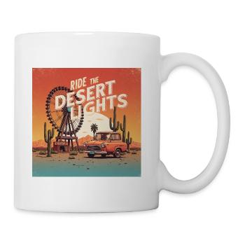 Ride the desert lights - desert carnival - Coffee/Tea Mug - white - Right