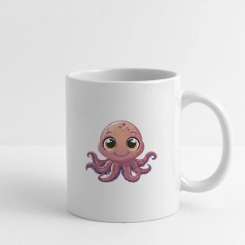 Cute Cartoon Baby Octopus with Big Eyes - Coffee/Tea Mug