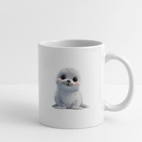 Cute White Cartoon Baby Sea Lion - Coffee/Tea Mug