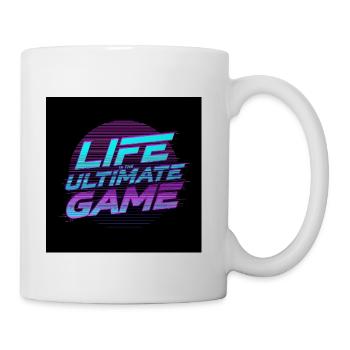 Life Is The Ultimate Game Neon - Coffee/Tea Mug - white - Right