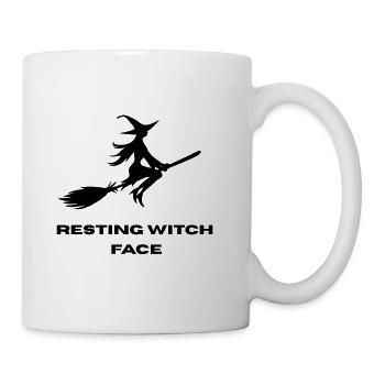 Resting Witch Face  - Coffee/Tea Mug - white - Right