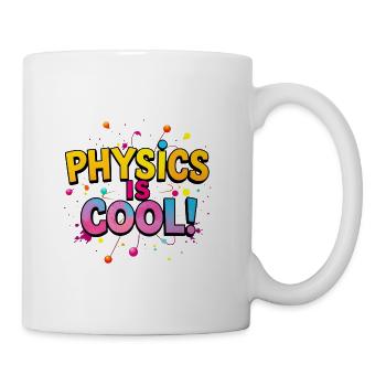 Physics is Cool Neon Splash - Coffee/Tea Mug - white - Right