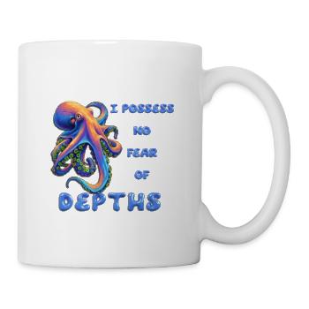 I Possess No Fear Of Depths - Coffee/Tea Mug - white - Right