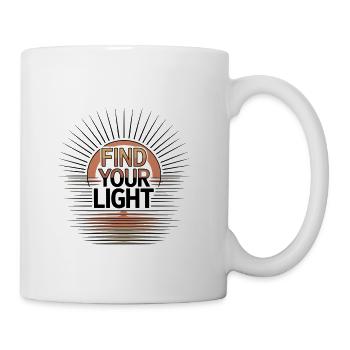 Find Your Light Sunburst - Coffee/Tea Mug - white - Right