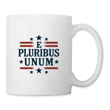 E Pluribus Unum Vintage Emblem - Coffee/Tea Mug - white - Right