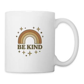 Be Kind Retro Rainbow - Coffee/Tea Mug - white - Right