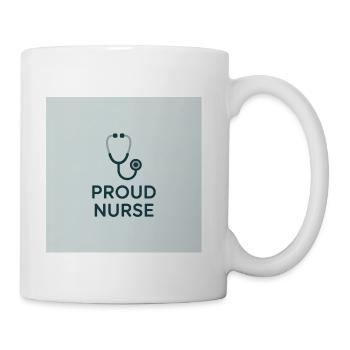 Proud Nurse Stethoscope - Coffee/Tea Mug - white - Right