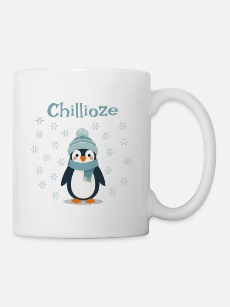 Chillioze Penguin Winter Cutie - Coffee/Tea Mug - white