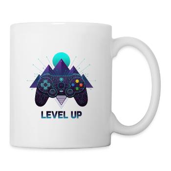 Level Up Neon Mountain Controller - Coffee/Tea Mug - white - Right