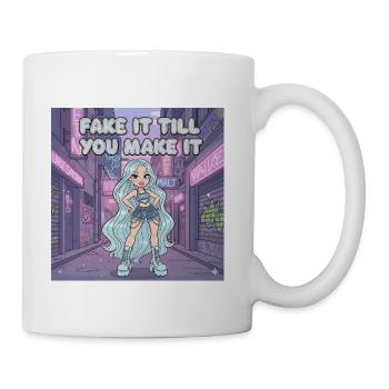 Neon City Diva - Tasse - blanc - Droite