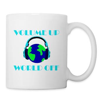 headphone planet - Coffee/Tea Mug - white - Right