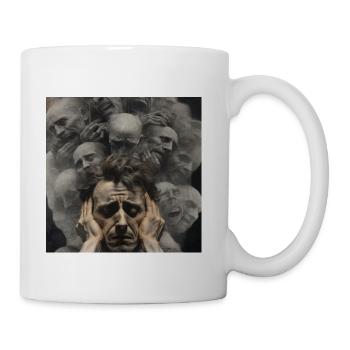 Emotional Overload – Abstract Representation. - Coffee/Tea Mug - white - Right