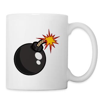 Black bomb - Coffee/Tea Mug - white - Right