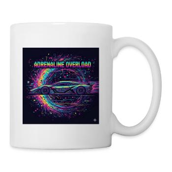 Adrenaline Neon Car Overload - Coffee/Tea Mug - white - Right