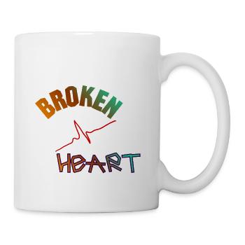 Broken heart - Coffee/Tea Mug - white - Right