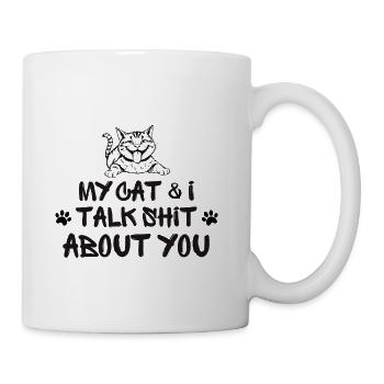 Funny Cat Saying Cat Lover Cat - Coffee/Tea Mug - white - Right