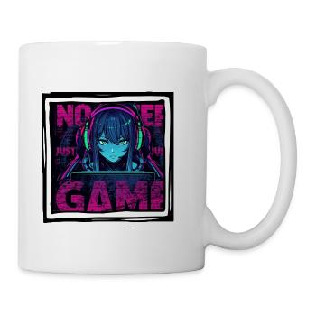Neon Gamer Girl - Coffee/Tea Mug - white - Right