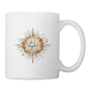 Be the Light Gold Sunburst - Coffee/Tea Mug - white - Right