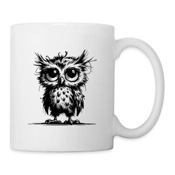 Tired Owls Guardians Of The Forest - Coffee/Tea Mug - white - Right