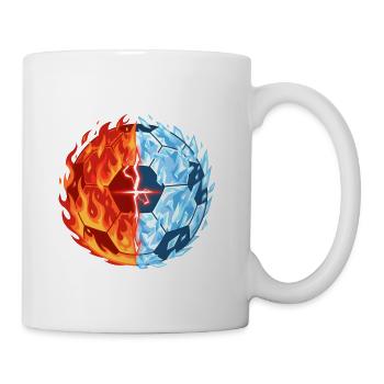 Fire and Ice Orb Duel - Coffee/Tea Mug - white - Right