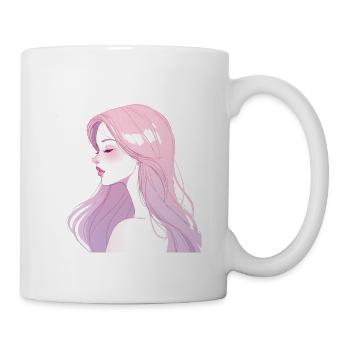 Cyber Panther Alpha – Futuristic Neon Tech Art - Coffee/Tea Mug - white - Right