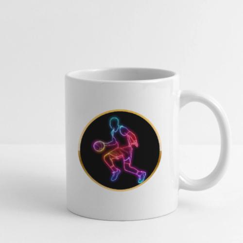 Basketball: Neon Dribble Pulse - Coffee/Tea Mug