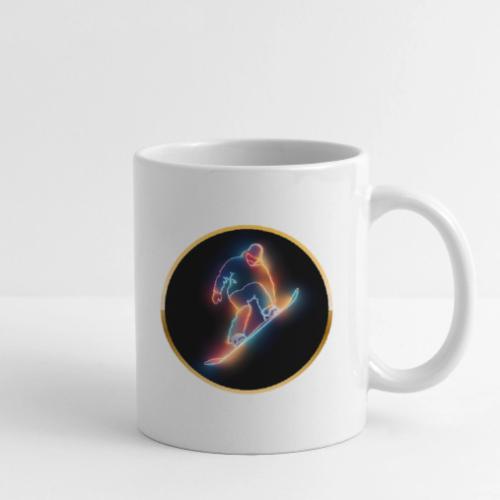 Golden Neon Snowboard - Coffee/Tea Mug