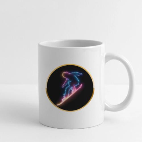 Snowboarding: Neon Snow Drift - Coffee/Tea Mug