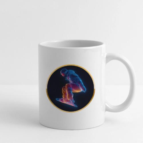Snowboarding: Arctic Neon Leap - Coffee/Tea Mug