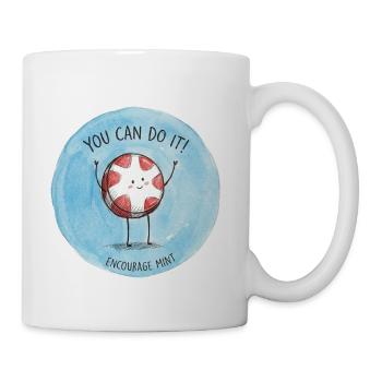 Encourage mint - Coffee/Tea Mug - white - Right