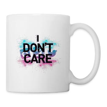 Don't Care Neon Splash - Coffee/Tea Mug - white - Right