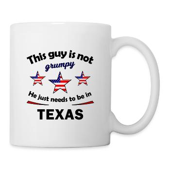 Grumpy Patriot Stars - Coffee/Tea Mug - white - Right
